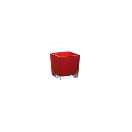 Cube (L)6x(l)6x(h)6cm Rouge